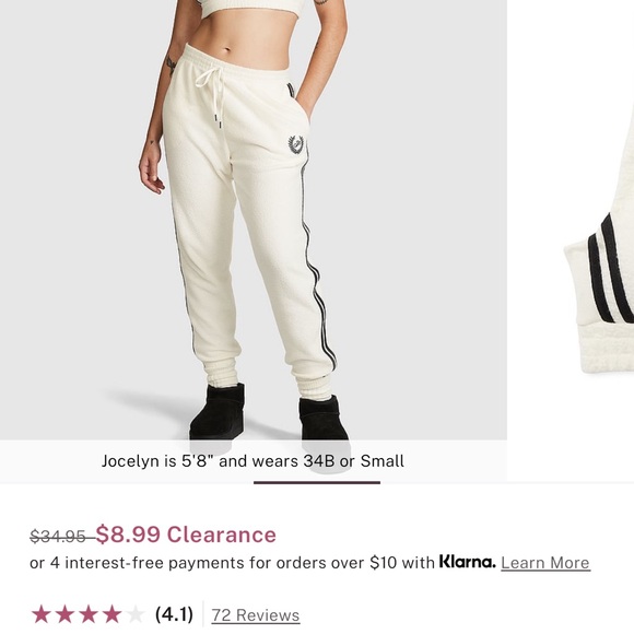 Like new! 3 piece Victoria secret sweatsuit. Pant, top & matching sports bra.🩵 - Picture 6 of 7